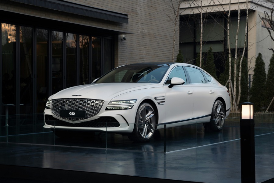 Luxury sedan delivered to client